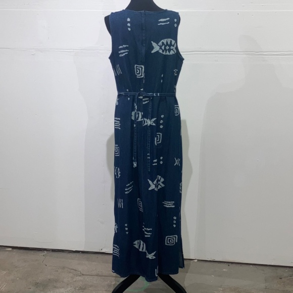 Vintage Denim sea motif maxi dress - Picture 2 of 11
